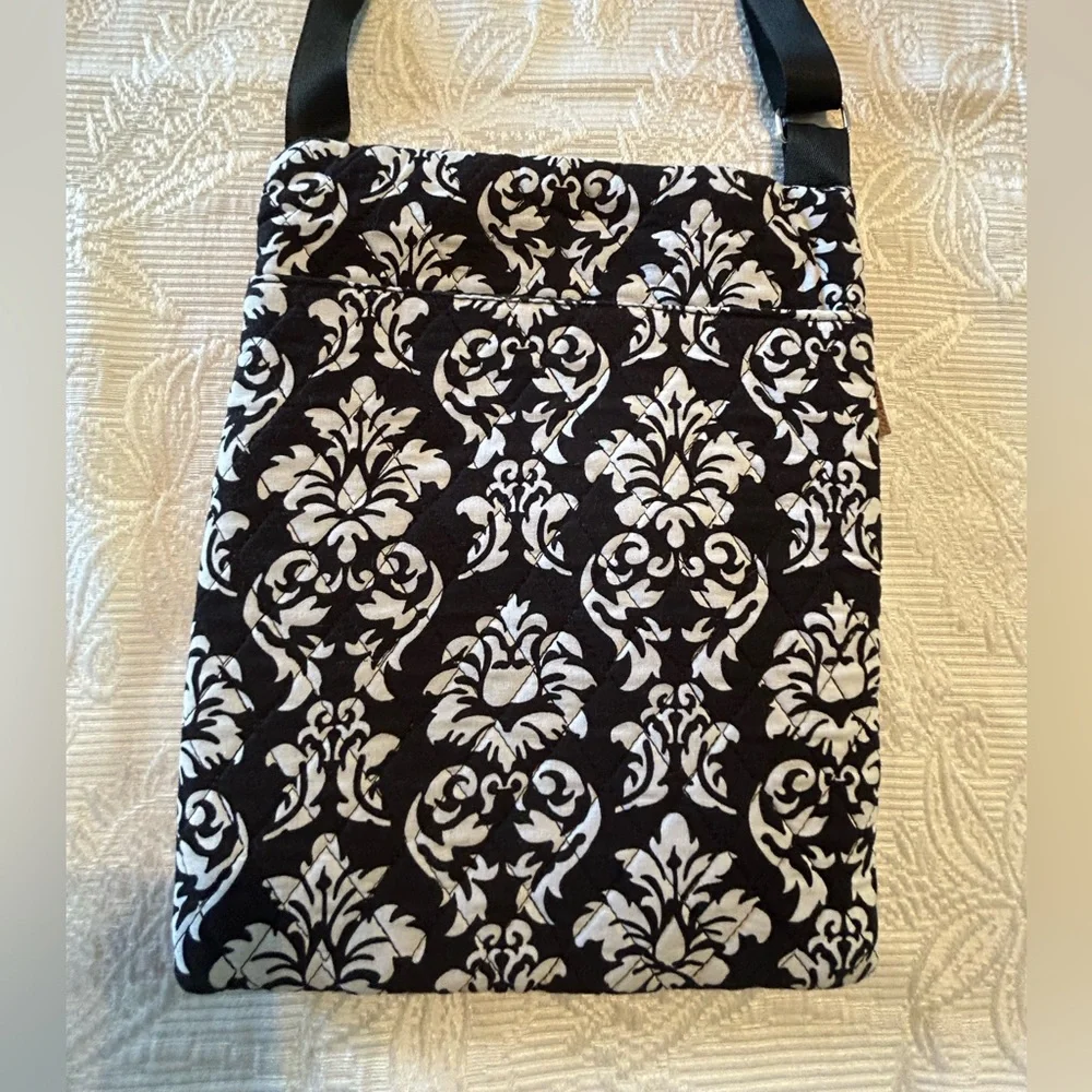Black and White Patterned Crossbody Bag